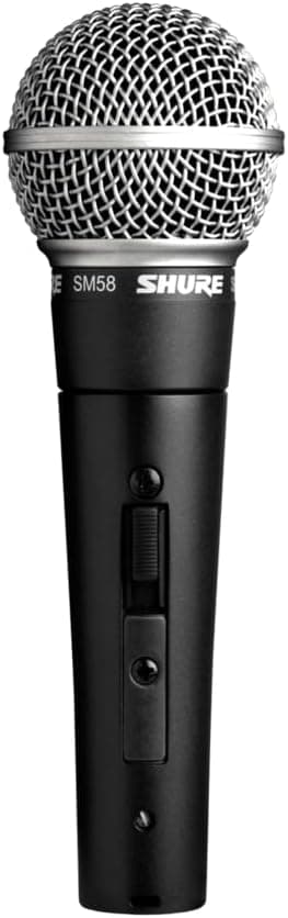 Shure SM58S Dynamic Vocal Microphone with On/Off Switch and Built-in Pop Filter