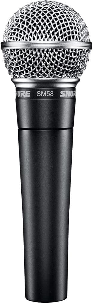 Shure SM58-LC Dynamic Vocal Microphone, Handheld Cardioid XLR Mic