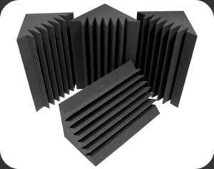 8 Corner Bass Trap/Absorber, 12" x 12" x 24" Acoustic Sound Foam Kit, Made in the USA