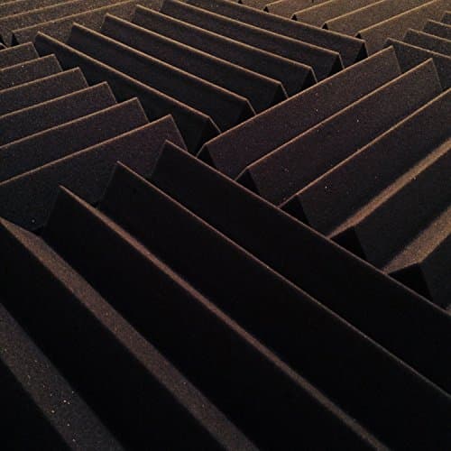 12 Pack of (12x12x2) Inch Acoustical Wedge Foam Panels for Sound Studio Home Theater Soundproofing - Charcoal Grey