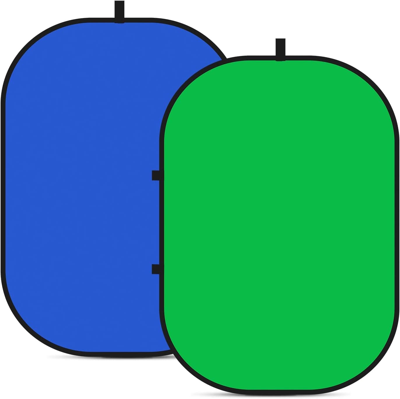 NEEWER Chromakey Backdrops, Double Sided Green and Blue Screen, 2 in 1 Collapsible, 5'x6.6'
