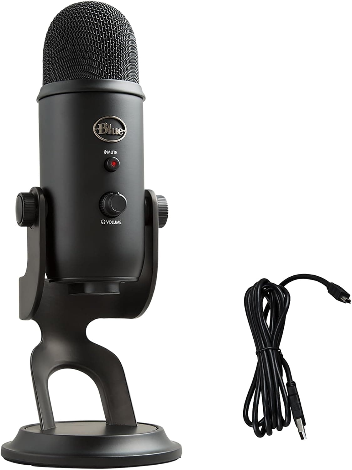 Logitech for Creators Blue Yeti USB Microphone, Blackout