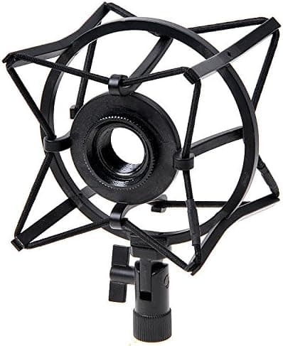 Spider Shock Mount Condenser Microphone Holder to Avoid Vibrations Black
