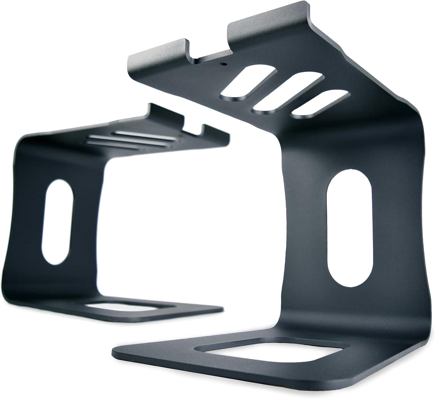 Soundrise PRO9 Studio Monitor Speaker Stands, Black Pair, Heavy Duty Desktop with Vibration Absorption