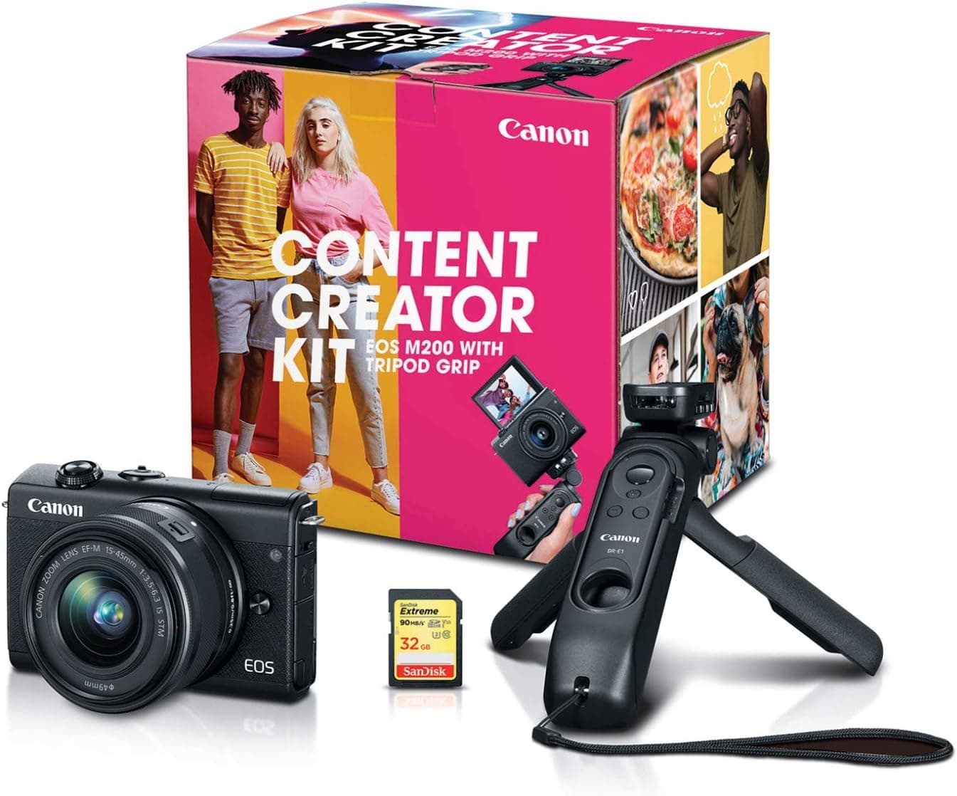 Canon EOS M200 Mirrorless Digital Vlogging Camera Content Creator Kit
