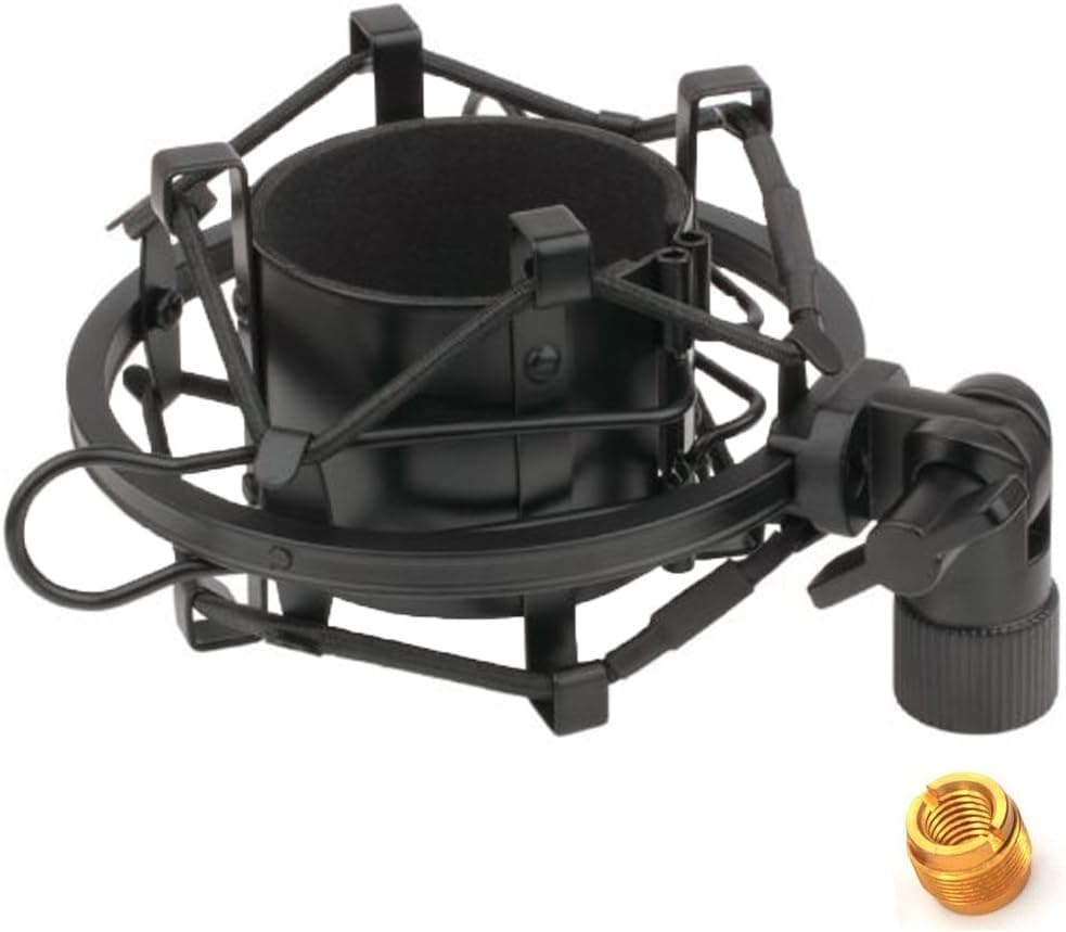ZRAMO TH106 Black Spider Universal Microphone Shock Mount 48-51mm for AT2020