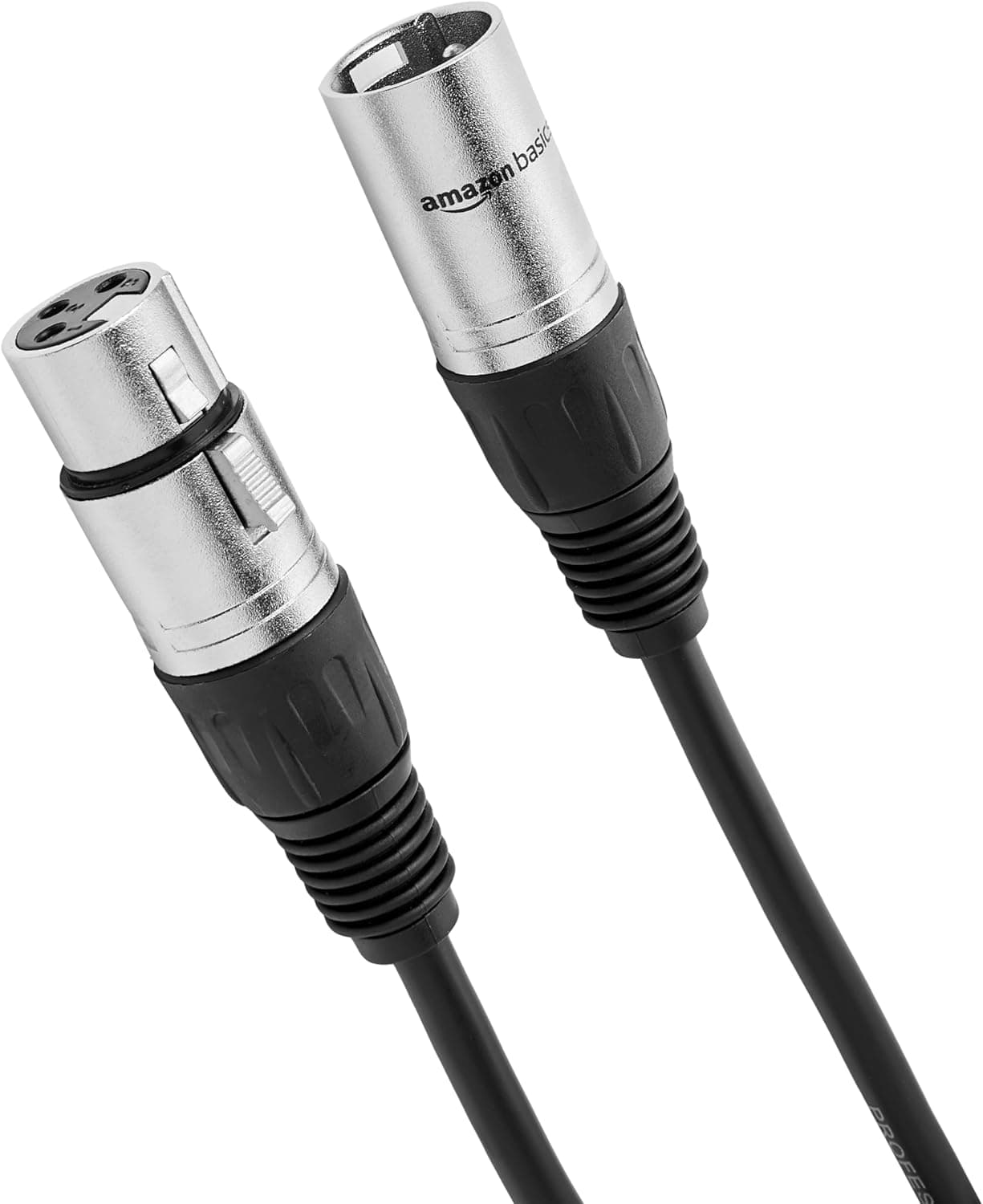 Amazon Basics XLR Male to Female Microphone Cable 6 Foot Black
