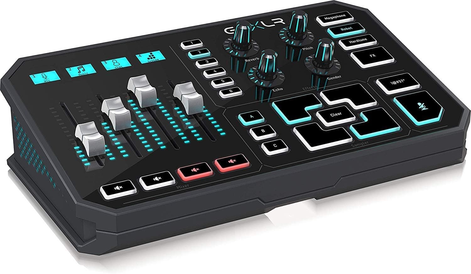 TC-Helicon GoXLR Broadcaster Platform with 4-Channel Mixer, Motorized Faders and Sound Board