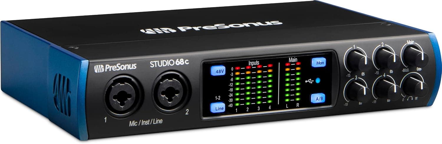 PreSonus Studio 68c 6x6 192 kHz USB-C Audio Interface