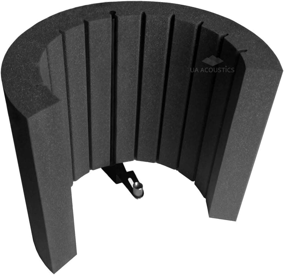 Airscreen Filter Reflection Filter Portable Microphone Isolation Shield, Acoustic Foam Screen