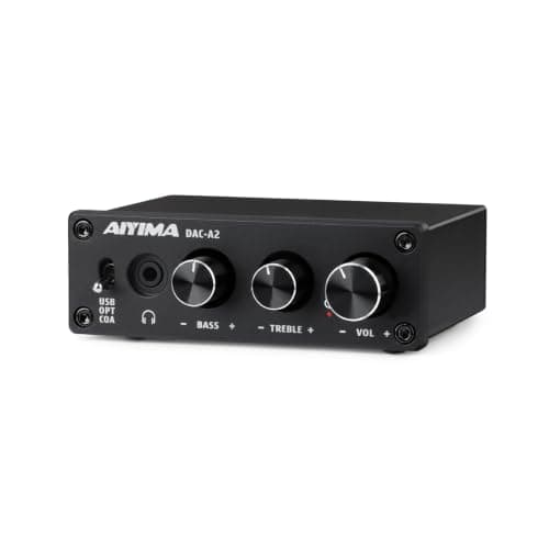 AIYIMA DAC-A2 Headphone Amplifier & Desktop DAC for PC, MAC and Gaming