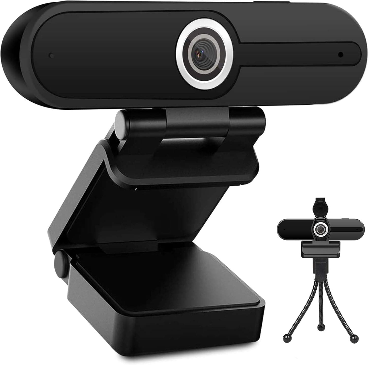 UHD 4K Webcam with Microphone 8MP USB Computer Camera with Privacy Shutter and Tripod
