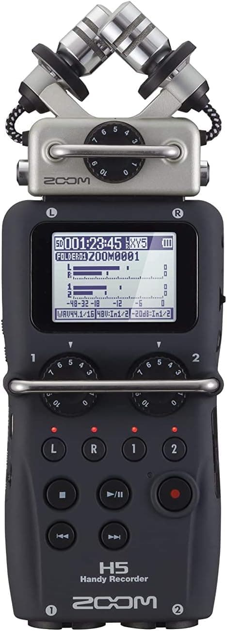 Zoom H5 4-Track Portable Handy Recorder, Black