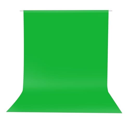 Hemmotop Chromakey Green Screen Backdrop, 5x7ft Small Background Fabric