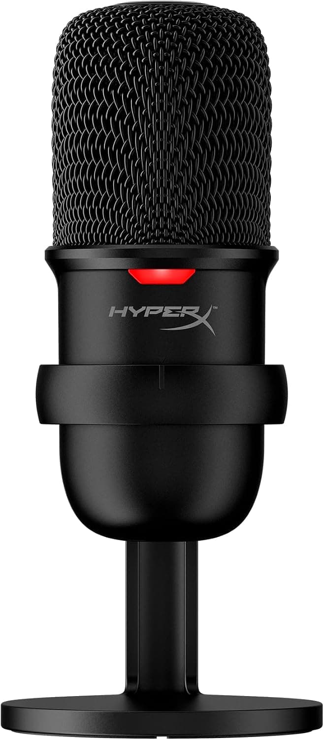 HyperX SoloCast USB Condenser Gaming Microphone, Tap-to-Mute, Cardioid