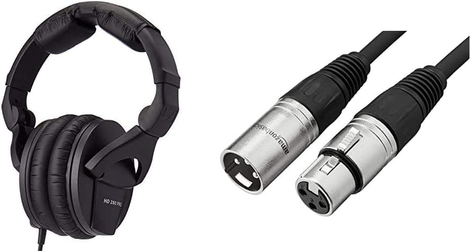 Sennheiser HD 280 PRO Over-Ear Monitoring Headphones with XLR Cable