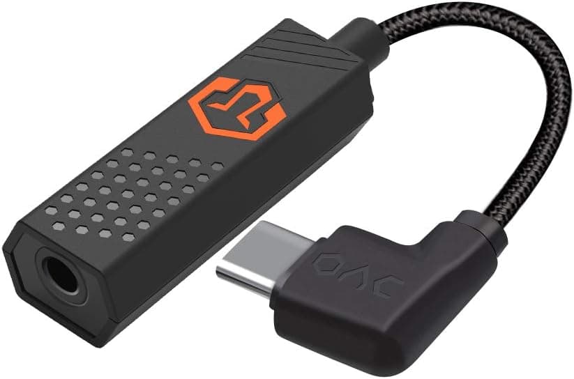 OVC USB C to 3.5mm Jack External Sound Card, Gaming USB DAC Audio Adapter, Plug and Play No Drivers Needed, MIC-Supported