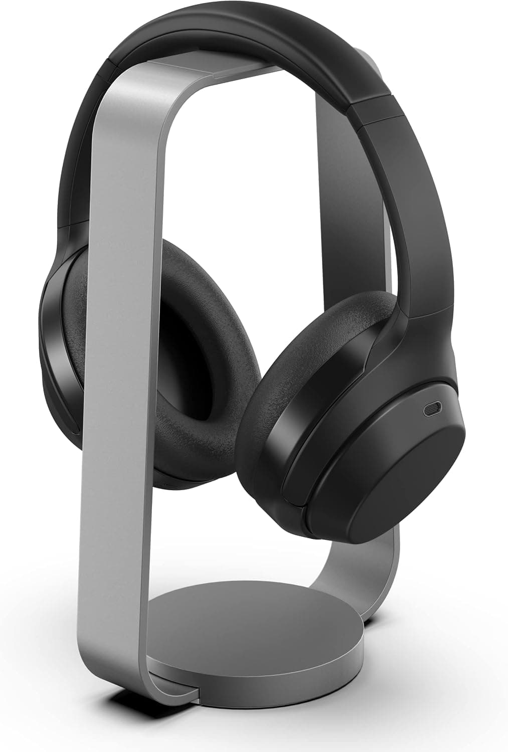 HumanCentric Aluminum Headphone Stand Space Gray Weighted Desk Holder