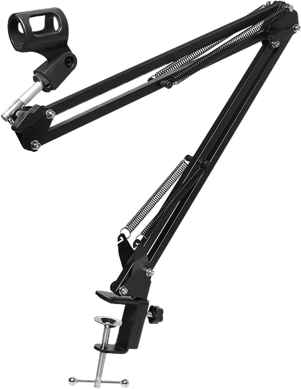 Microphone Boom Arm with Desk Mount Adjustable Suspension Scissor Arm Mic Stand