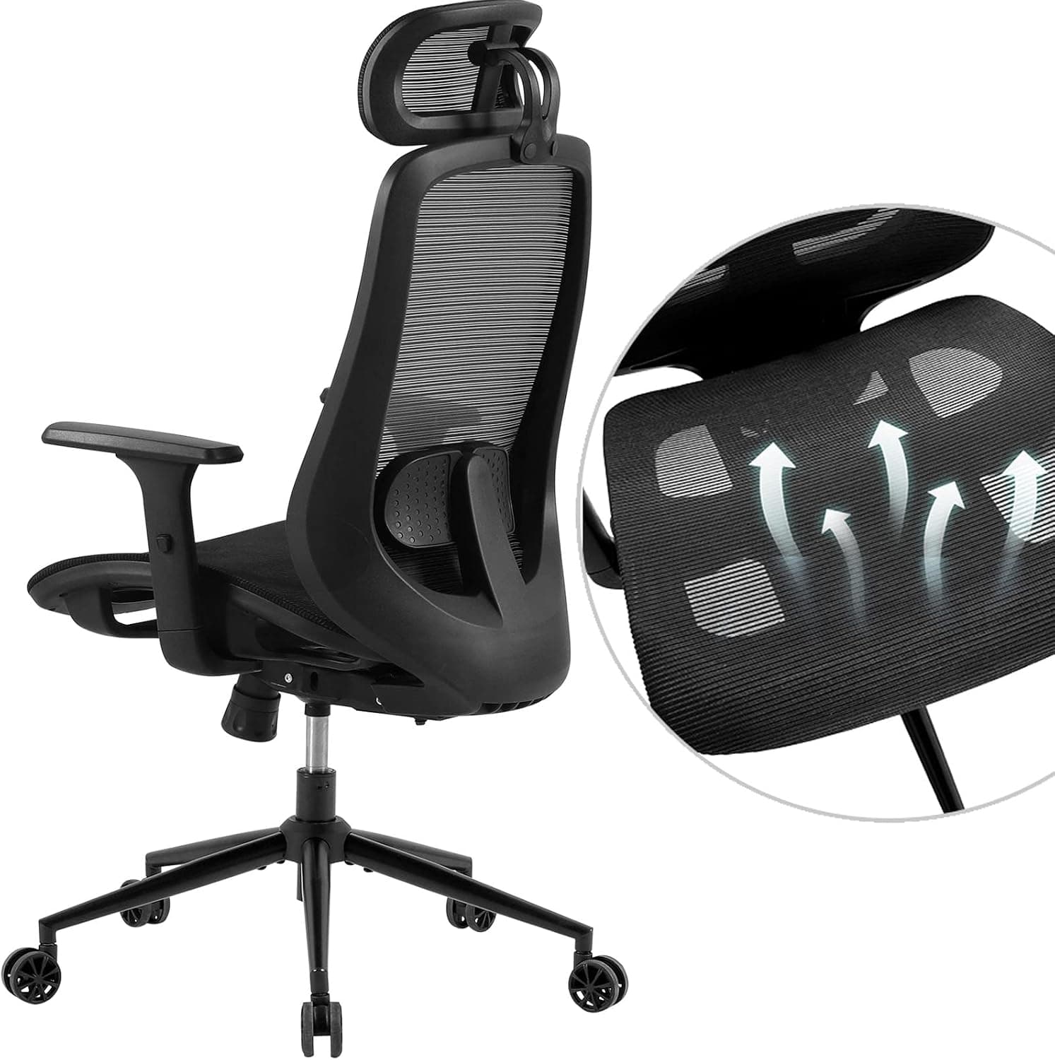 Mesh Office Chair Ergonomic Desk Chair High Back Computer Chair with Lumbar Support