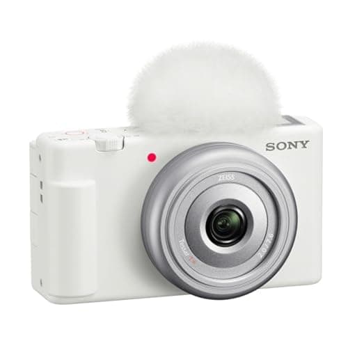 Sony ZV-1F Compact Digital Camera 4K Video White | 1-inch sensor with 4K video and 20mm lens for vlogging, streaming and social media