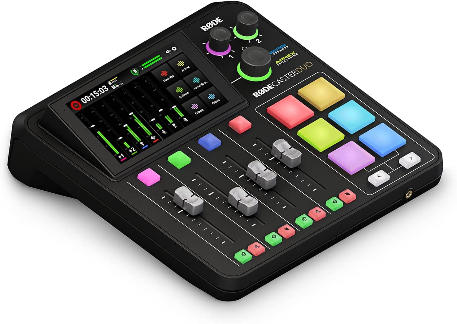 RODE RODECaster Duo Compact All-in-One Audio Production Solution, Black
