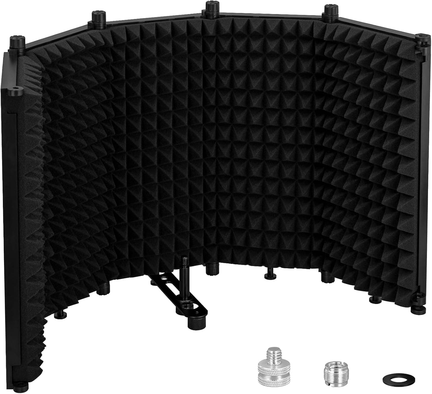 LZSIG Microphone Isolation Shield, Foldable Mic Shield with Triple Soundproof, XL 30x12.9