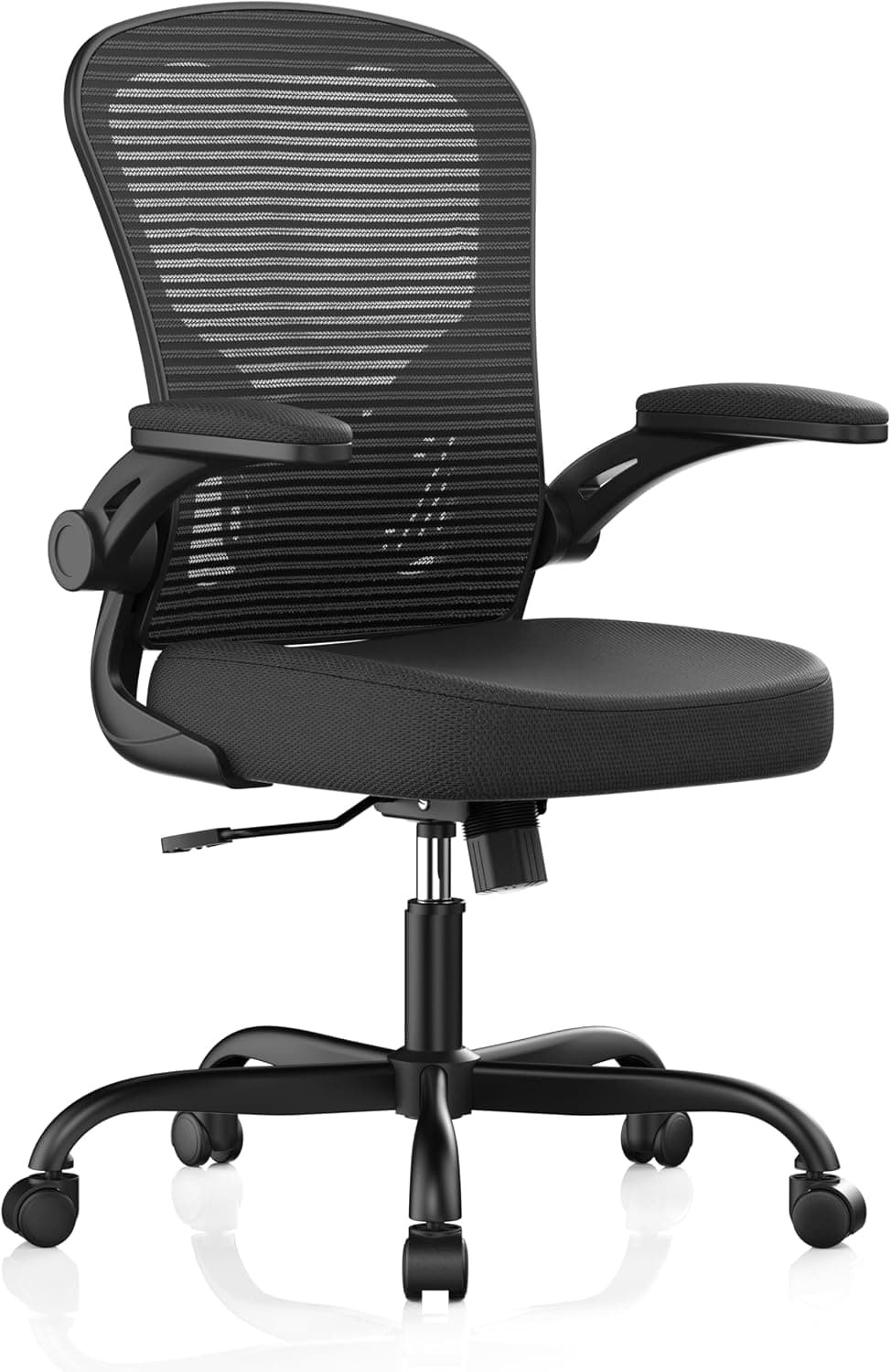 Ergonomic Desk Chair 330LBS Capacity High Back Mesh Computer Chair with Flip-up Armrests