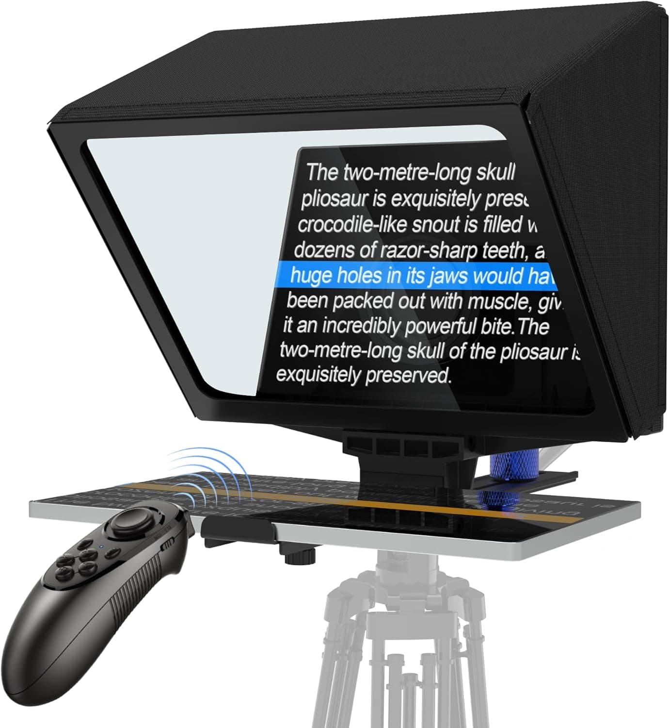 9.3" Teleprompter for Phone & Camera with 70/30 Beam Splitter Glass, App Control