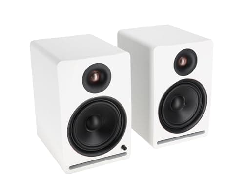 Rockville APM8W V2 White 8" Powered Studio Monitor Speakers Pair