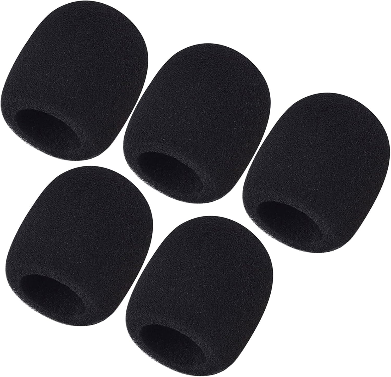 Mudder 5 Pack Foam Mic Cover Handheld Microphone Windscreen Ball Shape