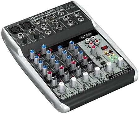 Behringer XENYX Q802USB Premium 8-Input 2-Bus Mixer with USB Audio Interface