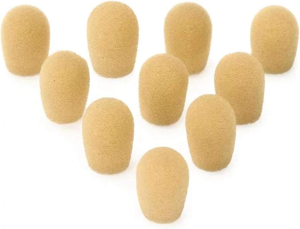 CamDesign 10 PCS Windscreen Mic Foam Cover Compatible with Shure Headsets