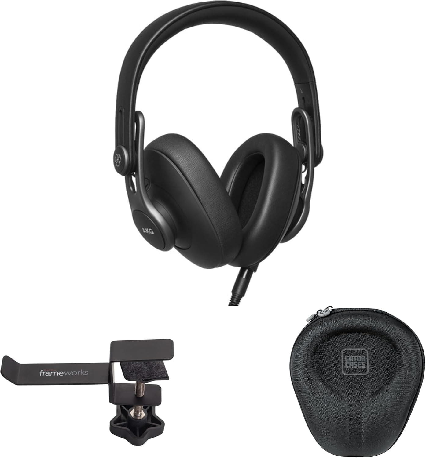 AKG K371 Professional Closed-Back Headphones with Case and Hanger